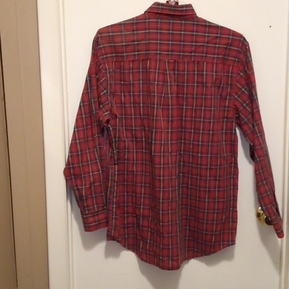 Puritan Long Sleeve Red/Black Plaid Button Down Shirt - Size M - Picture 7 of 7